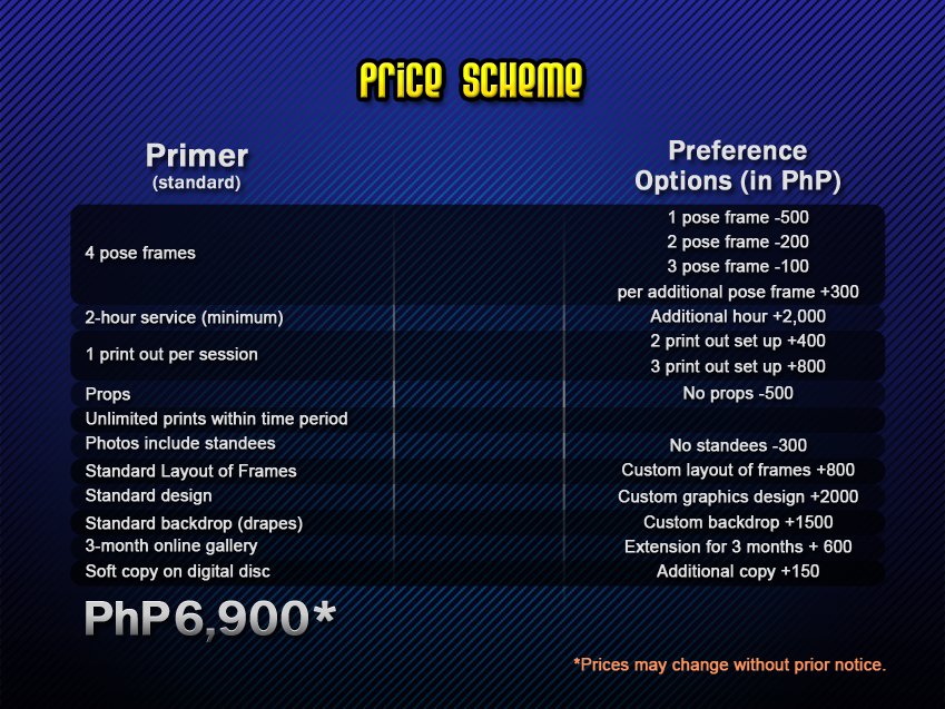 Price Scheme